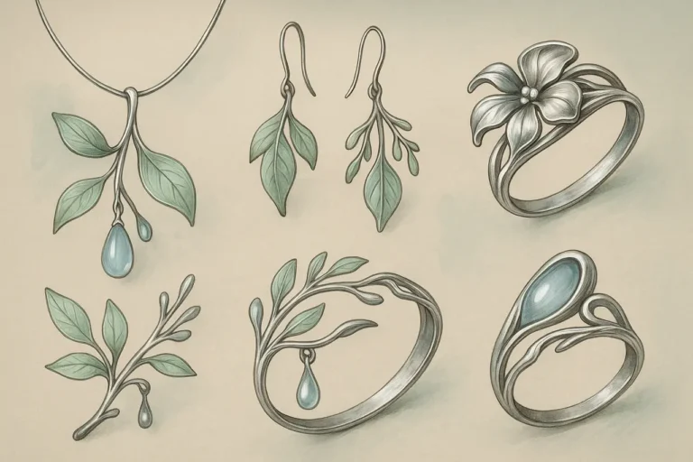 A Elegância das Joias de Prata com Design Orgânico: Inspiradas na Natureza para um Estilo Sofisticado e Atemporal