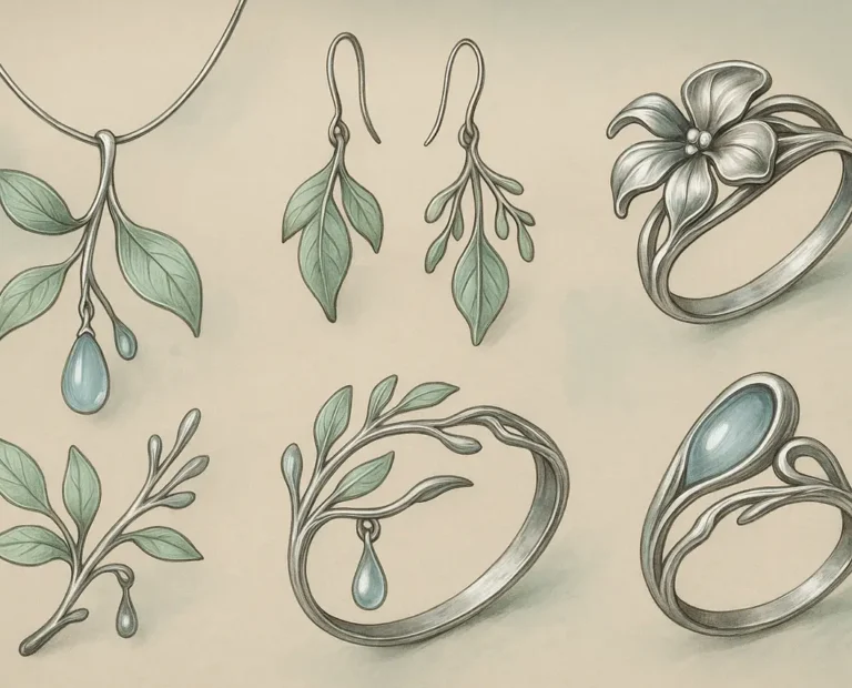 A Elegância das Joias de Prata com Design Orgânico: Inspiradas na Natureza para um Estilo Sofisticado e Atemporal