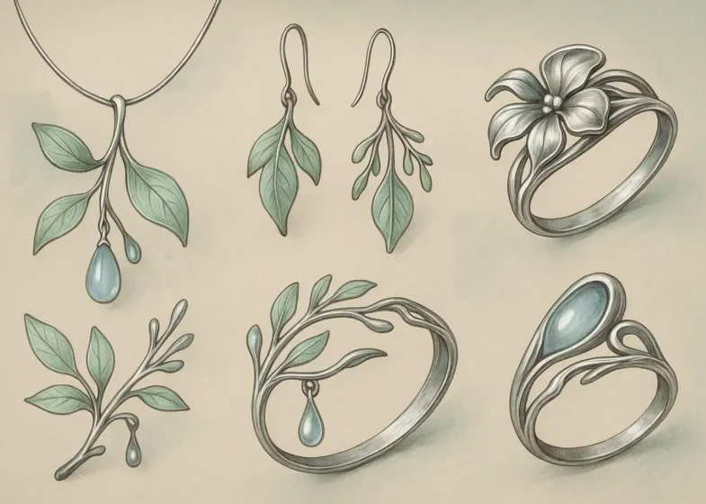 A Elegância das Joias de Prata com Design Orgânico: Inspiradas na Natureza para um Estilo Sofisticado e Atemporal