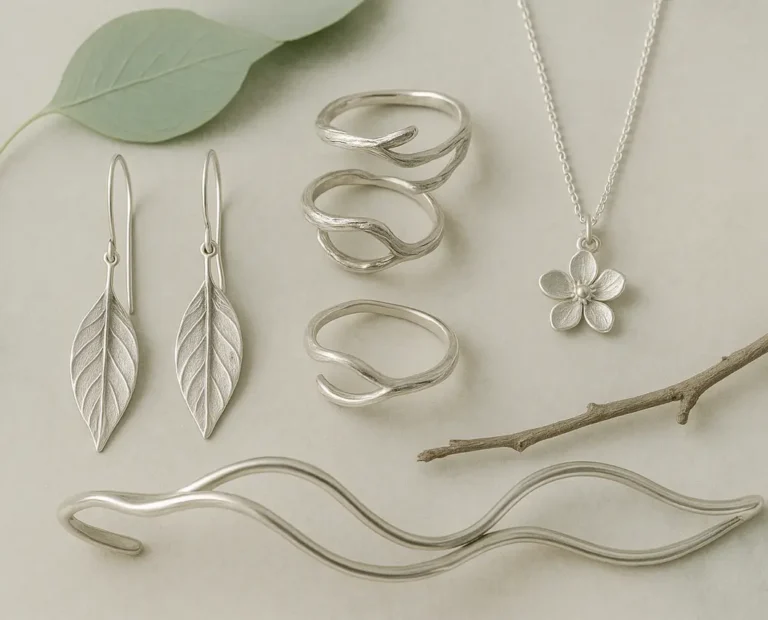 A Elegância das Joias de Prata com Design Orgânico: Inspiradas na Natureza para um Estilo Sofisticado e Atemporal