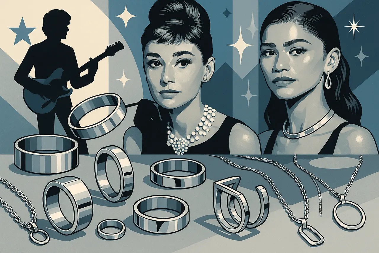 A Evolução das Joias de Prata na Cultura Pop: Influências da Música, Cinema e Estilo de Vida Moderno