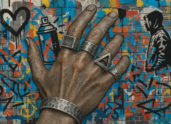 Joias de Prata e Arte Urbana: A Influência do Street Style no Design de Acessórios Contemporâneos