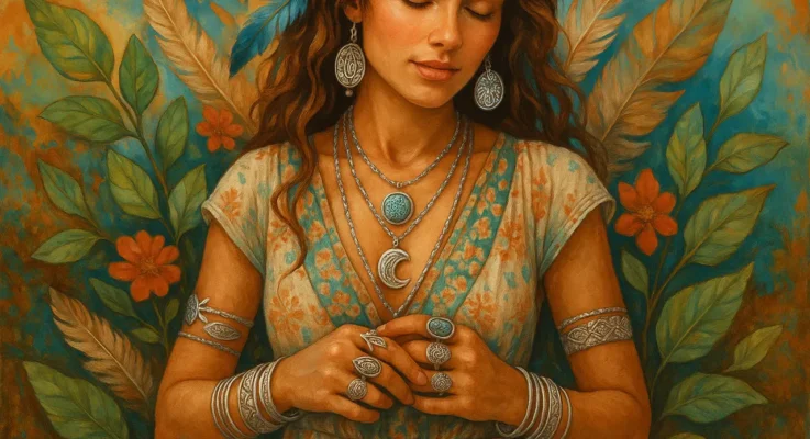 Joias de Prata e Inspiração Boêmia: Como Usar Peças Autênticas para Expressar Liberdade e Criatividade