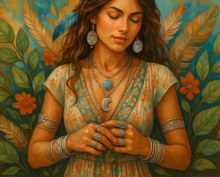 Joias de Prata e Inspiração Boêmia: Como Usar Peças Autênticas para Expressar Liberdade e Criatividade